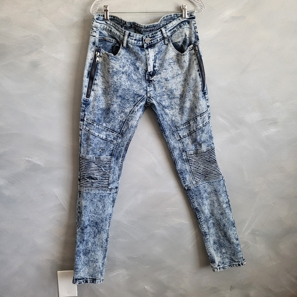 Versace V 1969 Italia Abbigliamento Sportivo SRL Milano Punk Jeans 36x32 - Picture 1 of 14